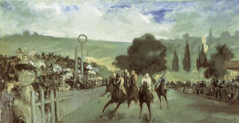 Edouard Manet The Races at Longchamp